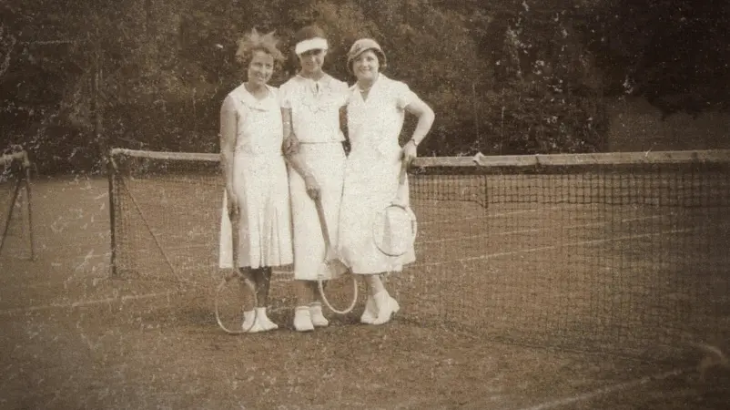Vintage tenisová fotografie